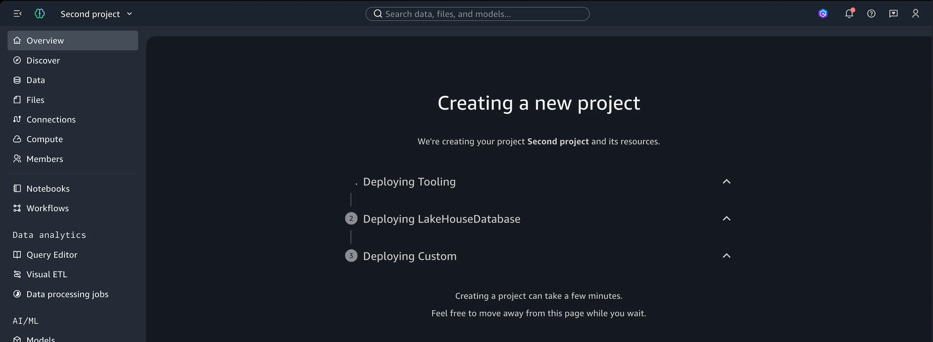 Create SMUS Project