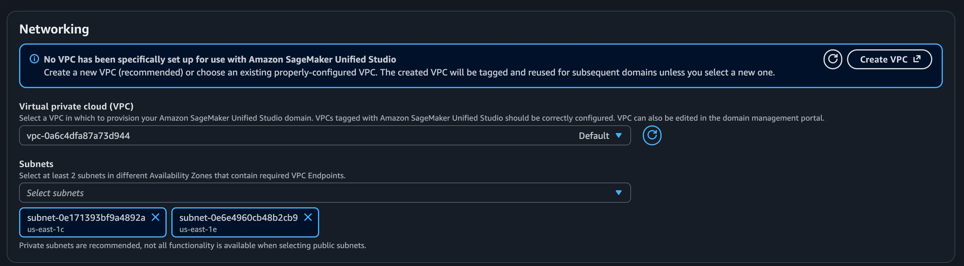 Enable Tooling VPC